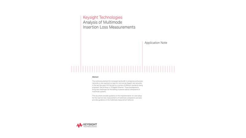 Analysis of Multimode Insertion Loss Measurements